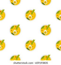 Miso soup pattern seamless for any design vector illustration
