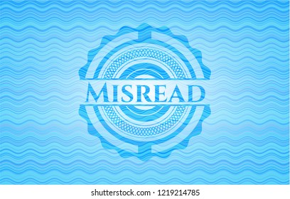 Misread light blue water wave style emblem.