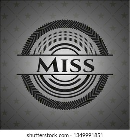 Miss dark icon or emblem