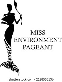 Miss environment logo. Miss pageant logo. Miss Mermaid logo