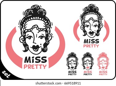 Miss Pretty Logo set