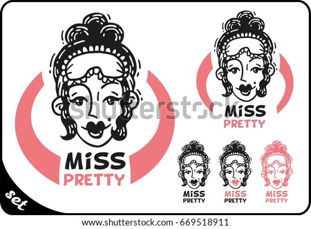 Miss Pretty Logo set