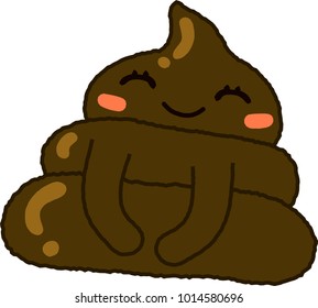 Miss shit Dark color set Full smile.This is a vector illustration.