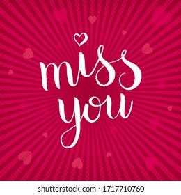 2,771 Miss you calligraphy Images, Stock Photos & Vectors | Shutterstock