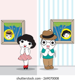 I Miss You Like You Miss Me character illustration