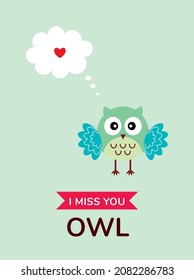 46 Miss you owl Images, Stock Photos & Vectors | Shutterstock