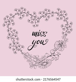 982 Miss you doodle Images, Stock Photos & Vectors | Shutterstock