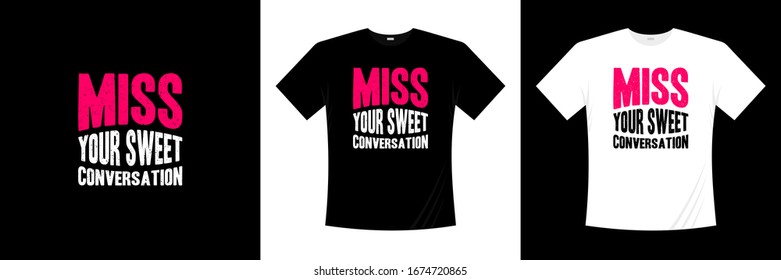 Verpassen Sie Ihre süße Naturschutztypografie mit Shirt-Design