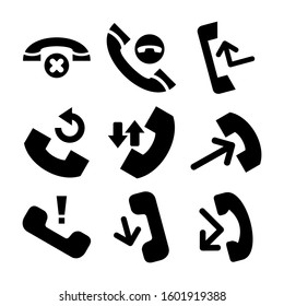 missed call icon isolated sign symbol vector illustration - Collection of high quality black style vector icons
