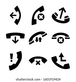 missed call icon isolated sign symbol vector illustration - Collection of high quality black style vector icons
