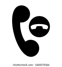 missed call icon isolated sign symbol vector illustration - Collection of high quality black style vector icons
