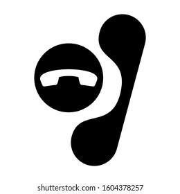 missed call icon isolated sign symbol vector illustration - Collection of high quality black style vector icons
