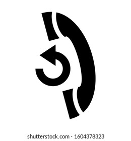 missed call icon isolated sign symbol vector illustration - Collection of high quality black style vector icons
