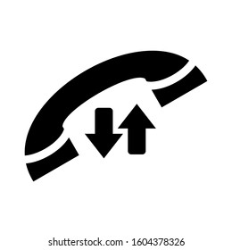 missed call icon isolated sign symbol vector illustration - Collection of high quality black style vector icons
