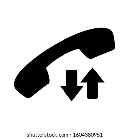 missed call icon isolated sign symbol vector illustration - Collection of high quality black style vector icons
