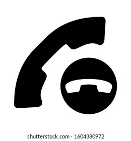missed call icon isolated sign symbol vector illustration - Collection of high quality black style vector icons
