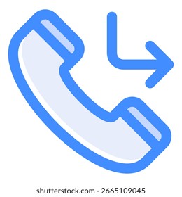Symbol für Fehlanruf. Vektorgrafik.