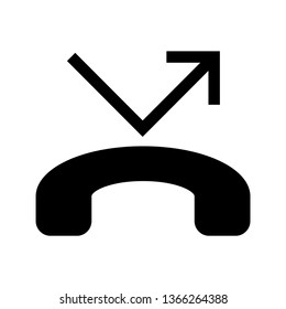 missed call icon vector