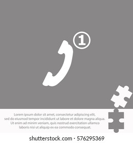 Missed Call  icon Vector design.