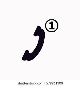 Missed Call  icon. Vector design.