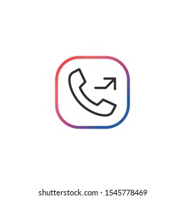 Missed Call  - Line Vector Icon