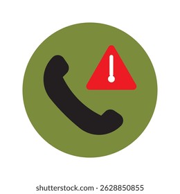 Ícone de telefone de chamada perdido. Símbolo de sinal de chamada miss Ícone de entrada, saída e chamada perdida vetor