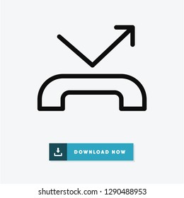 Missed call vector icon