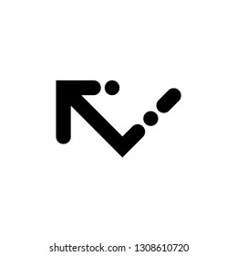 Missed call vector icon