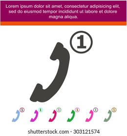 Missed Call vector icon