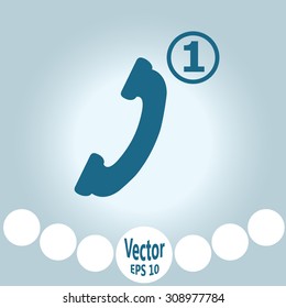 Missed Call vector icon