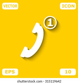 Missed Call vector icon