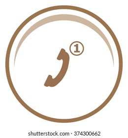 Missed Call vector icon.