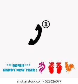 Missed Call vector icon