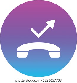 Missed Call vector icon. Can be used for printing, mobile and web applications.