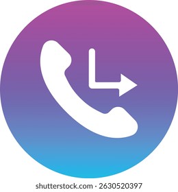 Vektor-Symbol für Fehlanruf. Kann für Druck-, Mobil- und Web-Anwendungen verwendet werden.