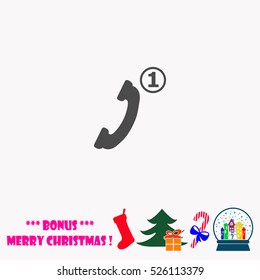 Missed Call  vector illustration.