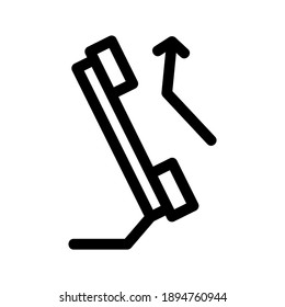 Missed Calls icon or logo isolated sign symbol vector illustration - high quality black style vector icons

