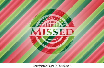 Missed christmas emblem.