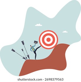 Alvo perdido, falha ou obstáculo, dificuldade no trabalho que é difícil alcançar o alvo ou definir um objetivo muito alto ou irrealista.sobre um homem e sua vida.