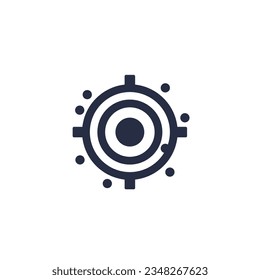 missed target icon, vector pictogram
