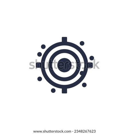 missed target icon, vector pictogram