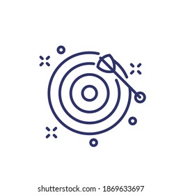 missed target line icon on white