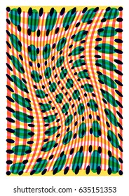 Misshapen multicolored dots and lines abstract geometric background. Vector illustration.