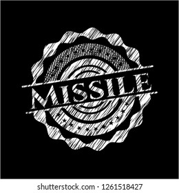 Missile chalkboard emblem