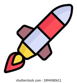 icono de línea de color intermedio aislado 