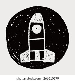 Missile doodle drawing