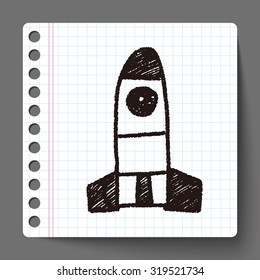 Missile doodle drawing