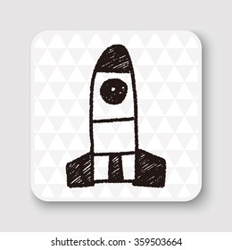 Missile doodle drawing