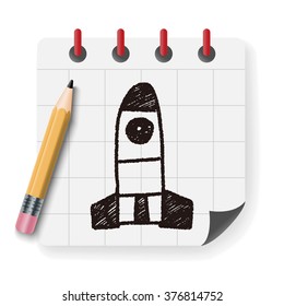 Missile doodle drawing