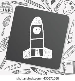 Missile doodle drawing